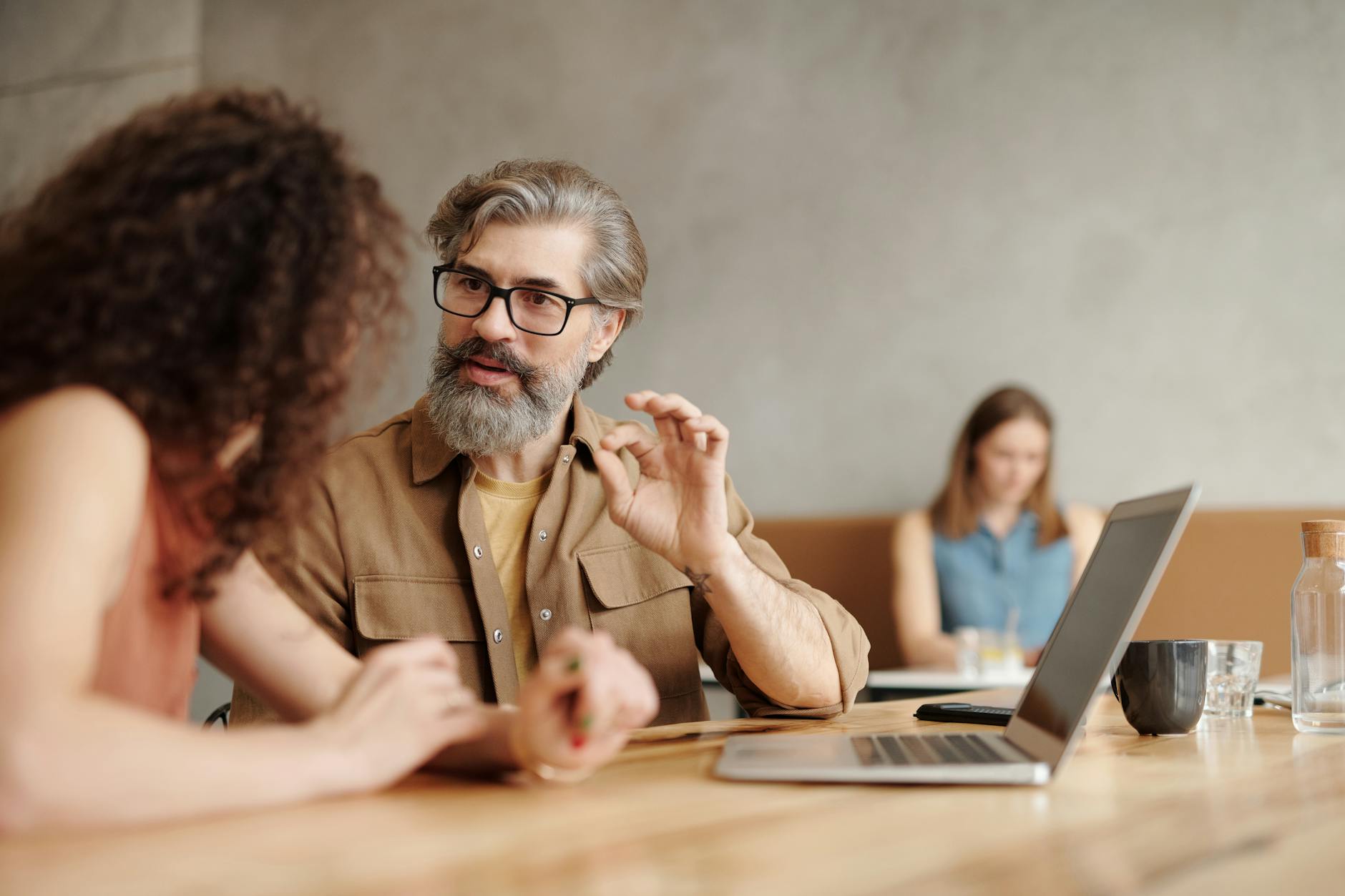 people working together in office